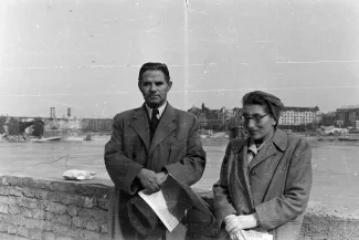 Soros Tivadar és Erzsébet, 1940-es évek második fele.